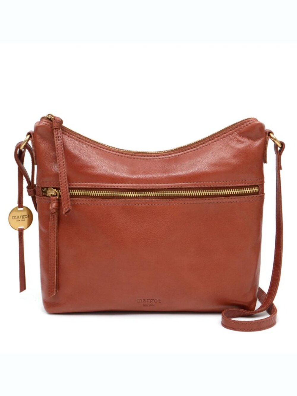 Margot Leather Hobo Bag NWT | Double Zip